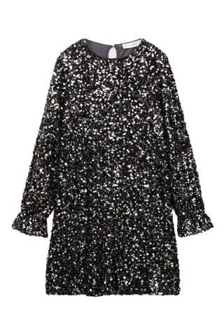 Robe à sequins - Anthracite