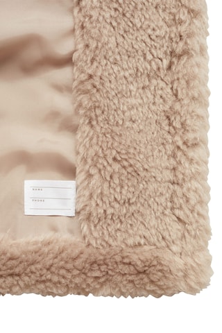 Manteau imitation mouton - Marron