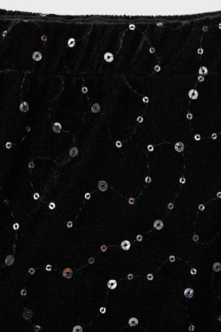 Pantalon velours paillettes - Noir