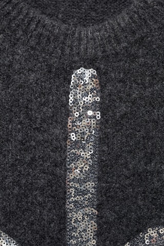 Robe maille nœud - Anthracite