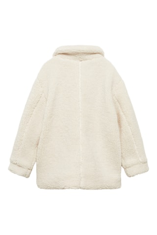 Manteau imitation mouton - Ecru