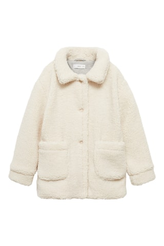 Manteau imitation mouton - Ecru