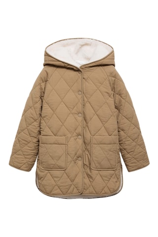 Anorak matelassé réversible - Marron