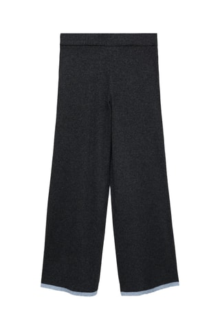 Pantalon maille côtelée - Anthracite