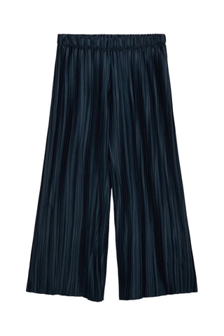 Jupe-culotte côtelée - Bleu marine