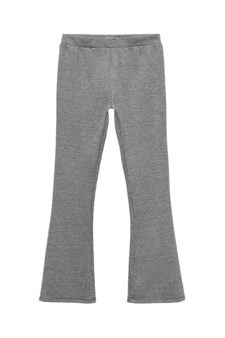 Legging flare pied-de-poule - Noir