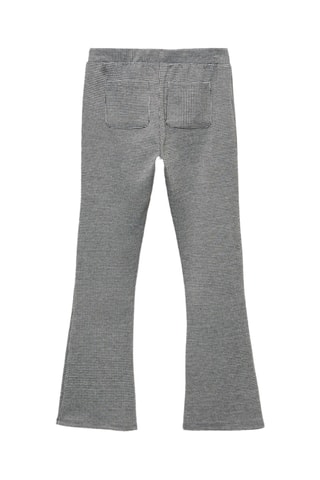 Legging flare pied-de-poule - Noir