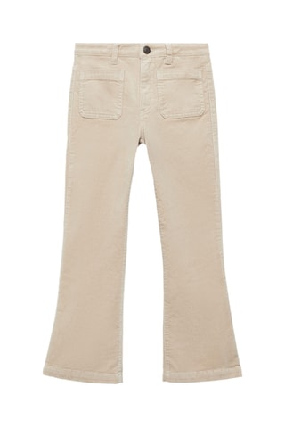 Pantalon velours flare - Beige