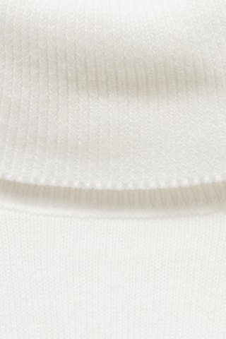 Pull-over maille col roulé - Blanc cassé