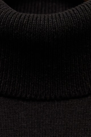 Pull-over maille col roulé - Noir