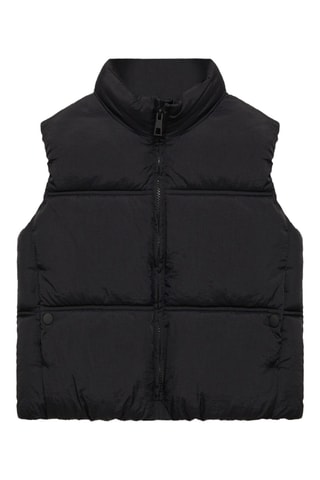 Gilet matelassé fermeture Éclair - Noir