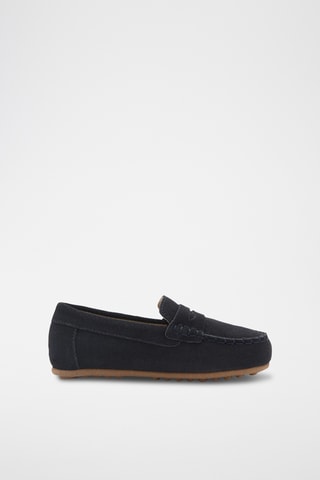 Mocassins cuir suède - Bleu