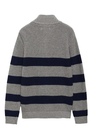 Pull-over col fermeture Éclair - Gris