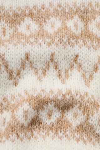 Pull-over jacquard - Blanc cassé