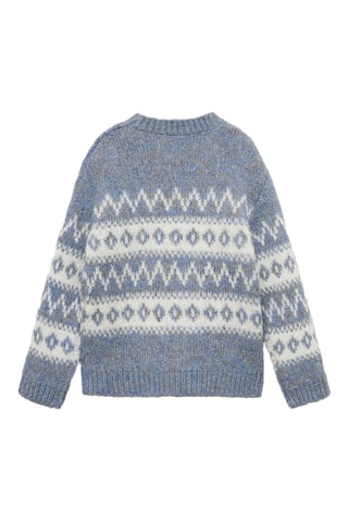 Pull-over jacquard - Bleu
