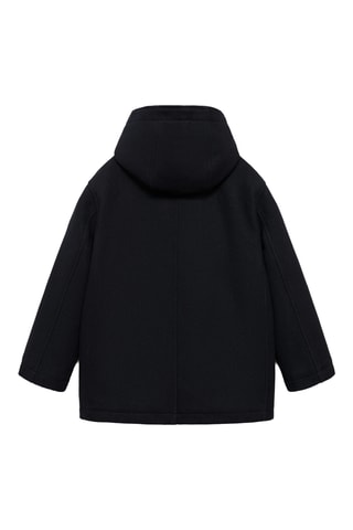 Manteau drap de laine poches - Bleu marine