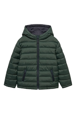 Anorak matelassé réversible - Vert foncé