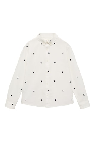Chemise détails brodés - Ecru