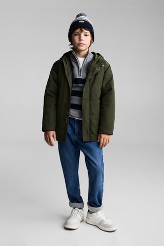 Anorak imperméable à capuche - Kaki