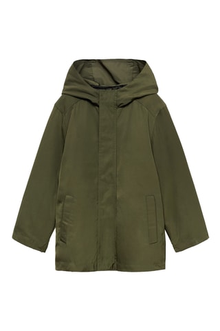 Anorak imperméable à capuche - Kaki
