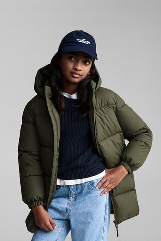 Anorak long matelassé - Kaki