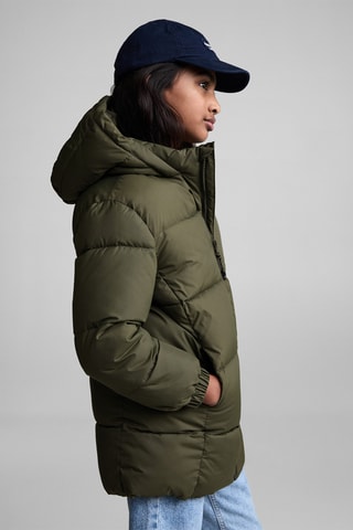 Anorak long matelassé - Kaki