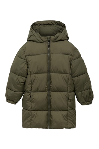 Anorak long matelassé - Kaki