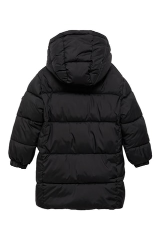 Anorak long matelassé - Noir