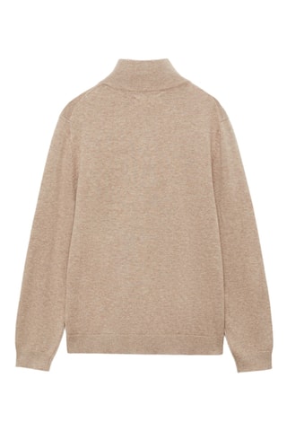 Pull-over col fermeture Éclair - Marron