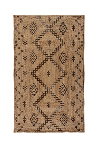 Tapete Rowen Natural e preto