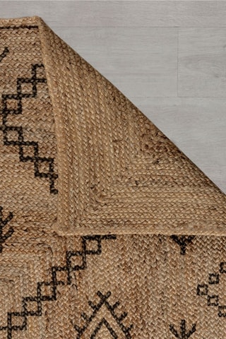 Tapete Rowen Natural e preto