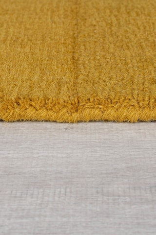 Tapete em lã Demi Check Ombre - Amarelo