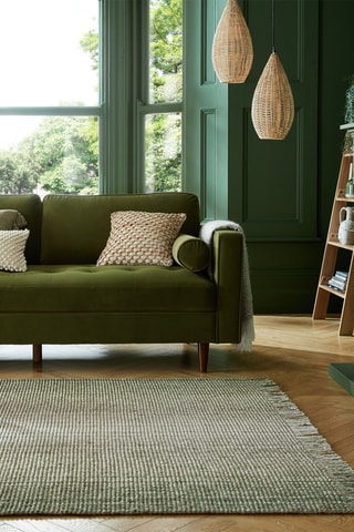 Tapete de corredor Jute Ombre Verde