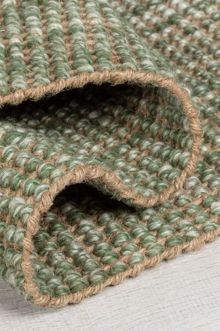 Tapete de corredor Jute Ombre Verde