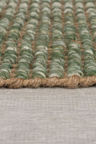 Tapete de corredor Jute Ombre Verde