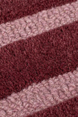 Tapete em lã Split Ombre Shaped - Bordô e rosa