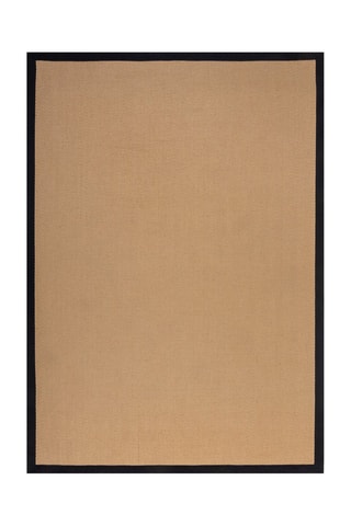 Tapete de corredor Kira Jute Natural e preto