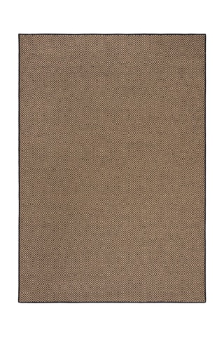 Tapete Jute Diamond Natural e preto