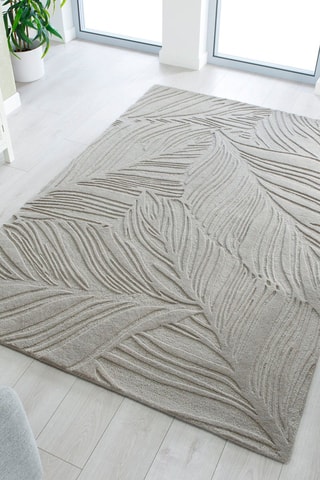Tapete Lino Leaf Cinzento