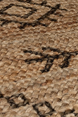 Tapete Rowen Natural e preto