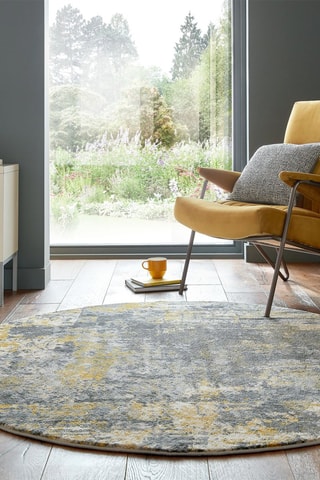 Tapete Wonderlust - Cinzento e amarelo
