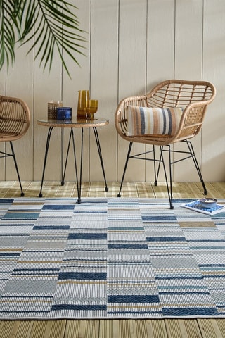Tapete Rosco Geo Outdoor - Azul