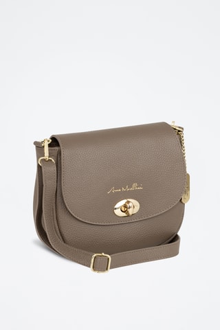 Leren Schoudertas Iseppa  - Taupe