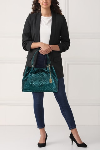 Leren Handtas Eloisa - Groen