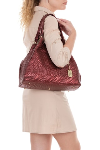 Leren Handtas Eloisa - Rood