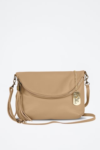 Leren Schoudertas Alice - Taupe