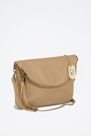 Leren Schoudertas Alice - Taupe
