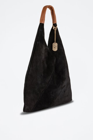 Nubuck Shopper Eleonora - Zwart