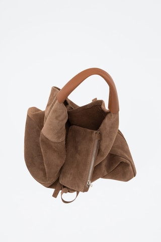 Nubuck Shopper Eleonora - Bruin