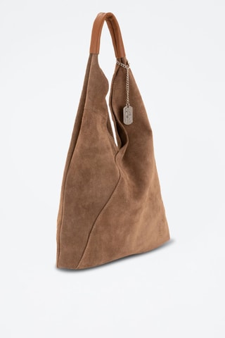Nubuck Shopper Eleonora - Bruin
